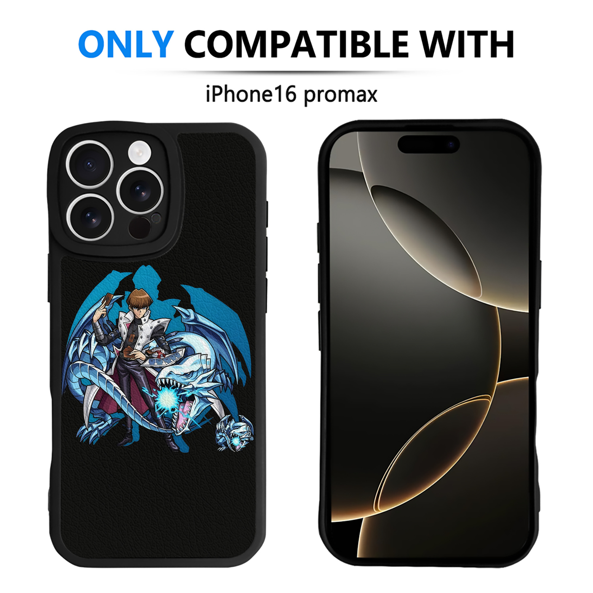 （画像用） 遊☆戯☆王 Yu-Gi-Oh! 【iPhone 16シリーズ対応】シリコンスマホケース（レザー調） 材質：シリコン